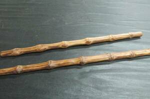 ゼブラウッドオイルフィニッシュ若竹彫刻取り箸