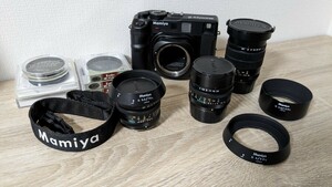 【個人出品 数回のみ使用】ニューマミヤ 6 New Mamiya 6 中判 レンジファインダー ボディ レンズ f=50mmL f=75mmL f=150mmL フィルムカメラ