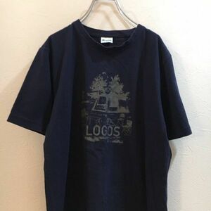 LOGOS/ロゴス 半袖　Tシャツ　ネイビー　Mサイズ アウトドア　キャンプ
