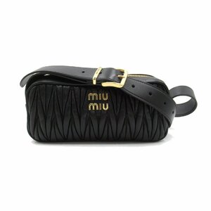 Miu Miu ミュウ ミュウ ショルダーバッグ ショルダーバッグ ブラック系 レザー レディース