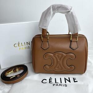 ★極美品★試着品★Celine トリオンフ キュイル スモール*ボストンバッグ #644262