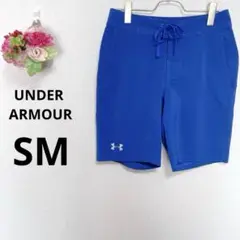 a2983 UNDER ARMOUR 水着　プリント　ロゴ　ブルー　SM