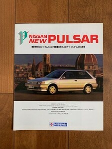 NISSAN NEW PULSAR 日産 ニュー パルサー 1986年 旧車 カタログ 昭和レトロ ★10円スタート★