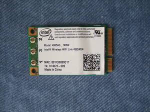 Intel 4965AG_MRW 無線LAN カード wireless WIFI Link