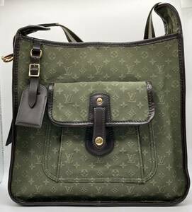 LOUIS VUITTON ルイヴィトン モノグラムミニ VI1024 ブザス キャンバス グリーン M92322 ショルダーバッグ 肩掛け 鞄 保存袋付き