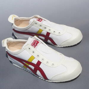 デッド!! 新品 23cm オニツカタイガー メキシコ 66 スリッポン 白ｘエンジｘ黄 Onitsuka Tiger MEXICO 66 SLIP-ON