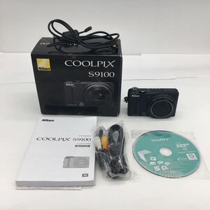 Nikon COOLPIX S9100 ニコン クールピクス デジタル カメラ デジカメ ブラック 説明書・バッテリー・充電コード・元箱付属 動作確認済