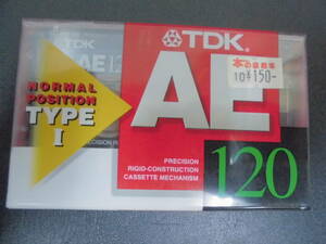 ★送料無料！★未使用・新品★「TDK AE-120・カセットテープ」1個（2）　オーディオ　ラジカセ　磁気テープ　（手前棚最上段保管）