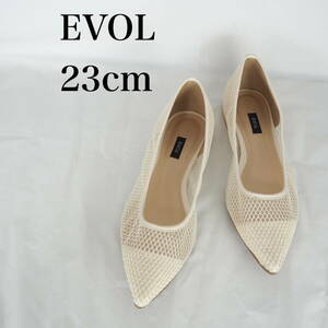 MK5554*EVOL*イーボル*レディースバレエシューズ*23cm*アイボリー系