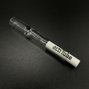 クリアガラスワンヒッター　◆actiTube付き　＃大麻 マリファナ 420 ガンジャ カンナビス ボング パイプ 喫煙具 THC CBD CBN CBG