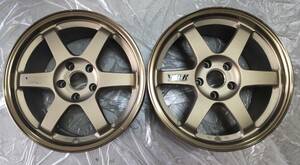 RAYS VOLK RACING TE37 17 9.5J 114.3 +40 ブロンズ 2本　(値下げ再出品)