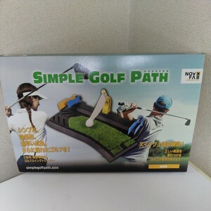 SIMPLE GOLF PATH　　　　右利き用　ゴルフマット 室内 ゴルフ スイング 素振り 練習 室内 　部屋 　 初心者 矯正 上達 　 人工芝 マット