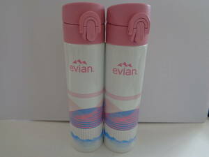 ♪新品Afternoon Tea LIVING アフターヌーンティー 水筒２本セット　THERMOSサーモスステンレス　evian エビアンコラボ　定価８３６０円♪