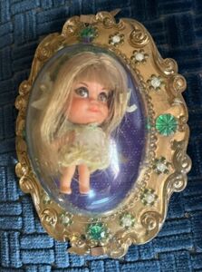 VINTAGE 1966 MATTEL LUCKY LOCKET KIDDLE LITTLE KIDDLES DOLL TOY 海外 即決