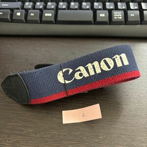 【送料無料】CANON キヤノン EOS 赤色(レッド)×青色(ブルー) カメラ 純正　ストラップ　2