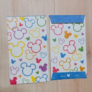 1994☆ ディズニー ミッキーシップ ミッキーマウス お年玉袋 ポチ袋 ミニ封筒 3枚 梱包袋