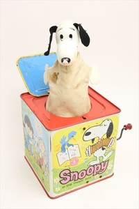 70s Mattel Snoopy In The Music Box/スヌーピー ビックリ箱/チャーリーブラウン ルーシー ライナス/ヴィンテージ