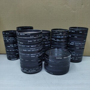 1円スタート レンズフィルター まとめて 49mm 52mm 55mm 58mm 62mm 72mm ジャンク品 LENS1933