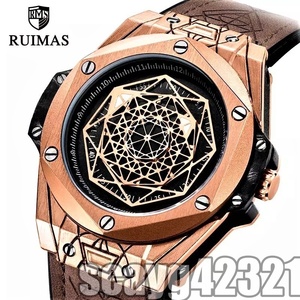 目玉◎ 【在庫処理】日本未発売品 高級RUIMAS最新モデルビッグバンウニコ Sunblueタイプ 腕時計 HUBLOTオマージュ