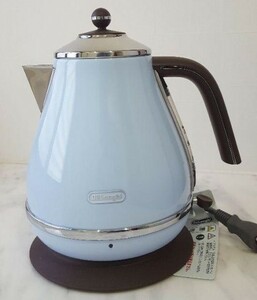 デロンギ(DeLonghi) 電気ケトル アイコナ・ヴィンテージコレクション 1.0L 新品 KBOV1200J-AZ アズーロブルー 未使用品