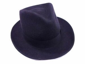 ■新品同様■ CA4LA カシラ ウール100％ 帽子 ハット サイズ表記L レディース メンズ ブラック系 AH7673オZ