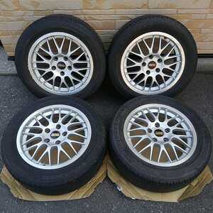 ◆BBS 鍛造 FORGED RGⅡ/OPEN RG312 215/55R16 7J 5H/PCD114.3 IS+40 夏タイヤ付ホイールセット ルミオン,プリウスα,セレナ,リーフ等に◆ 