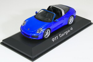 ヘルパ 1/43 ポルシェ 911 (991)　II タルガ 4 ブルー 特注