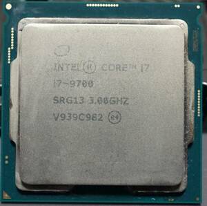 【動作確認済】Intel Core i7 9700 LGA1151 CPU本体のみ