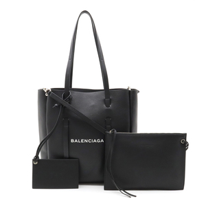 BALENCIAGA バレンシアガ エブリデイ トート XS ロゴ トートバッグ ショルダーバッグ 2WAY 斜め掛け レザー