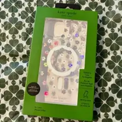 【katespade】 iPhone15Plusケース カラフルフラワー