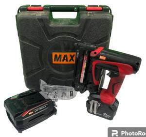 MAX マックス 18V 充電式タッカ TJ-25/10J　通電確認済み　電動工具　L3570