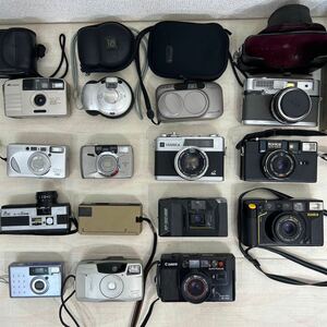 《大量　15台　まとめて》コンパクトカメラ　フィルムカメラ　MINOLTA Canon FUJI コニカ他【ジャンク品】