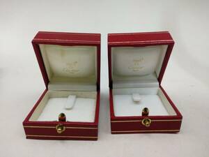 0510-0001　 中古★Cartier カルティエ カルチェ 空箱 ボックス リング 箱のみ　2個