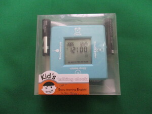 【未使用】　Kid’s talking clock　英語　多機能　アラーム　クロック　時計　ストップウォッチ　温度計　カウントダウン