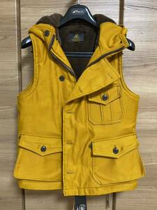 フリーホイーラーズ　Air Crew Attached Hood Vest ＜DARK GOLD＞】　36 タグ付き