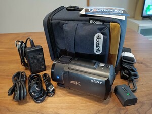 完動良品 SONY Handycam FDR-AX45 内蔵メモリー64GB【新品未使用のカメラバック付き】