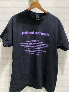Tシャツ プライマルスクリーム　primal scream ツアーTシャツブラック 
