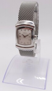 【SR-262】 DAMIANI エゴ 10P ダイヤモンド DO 001 AC DK 13533 レディース 腕時計 白文字盤 シルバー ブランド ダミアーニ