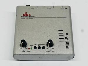 dbx Mini-Pre Professional Mic Tube Preamp マイクプリアンプ　未チェック　現状品　N051401