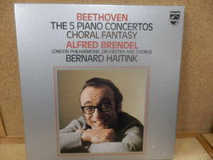 5LP;アルフレッド・ブレンデル,B.ハイティンク指揮「Beethoven;The 5 Piano Concertos」