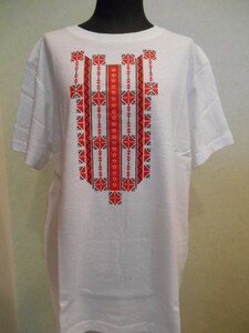 ブルガリア Tシャツ 刺繍 モチーフ プリント Tシャツ (5) 005 S