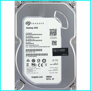 Seagate ST500DM002-1SB10A-021 FW:HPH3 DTO:827976-001 3.5インチ SATA600 500GB 1547回 11343時間