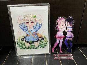 プリズマ☆イリヤ イリヤ 美遊 アクリルスタンド 色紙 くじ引き堂 Fate/kaleid liner プリズマ☆イリヤ TVアニメ10周年記念くじ　引き堂