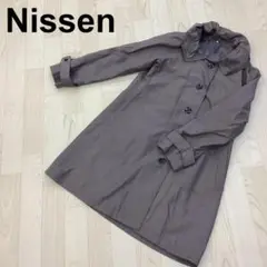 Nissen コート ボタン付 ポケット付 裏地付 シンプル ゆったり m2