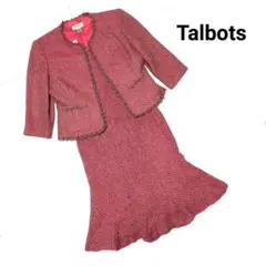 TALBOTS タルボット ツイード ノーカラー セットアップスーツ　アメリカ製