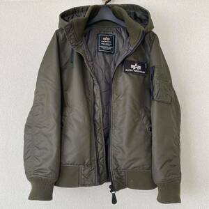 ALPHA INDUSTRIES アルファ インダストリーズ フライトジャケット MA-1 アウター カーキ Mサイズ ブルゾン ミリタリー 