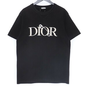 DIOR JUDY BLAMET TEE Lサイズ ブラック 043J625B0554 ディオール ジュディブレイムコラボTシャツ 半袖カットソー ロゴ刺繍