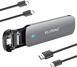 ELUTENG M.2 SSD 外付けケース NVMe/SATA 両対応 USB3.1 GEN2 10Gbps RTL9210B高