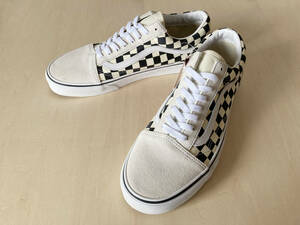 26.5cm バンズ チェック柄 オールドスクール VANS OLD SKOOL (CHEKERBOARD) WHITE/BLACK US8.5/26.5cm VN0A38G127K