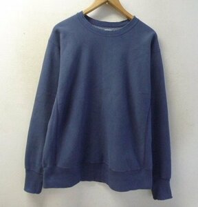 ◆A.PRESSE アプレッセ 22ss Vintage Washed Sweat Shirt ヴィンテージ加工　スウェット 22AP-05-02M サイズ3 人気　NAVY 美